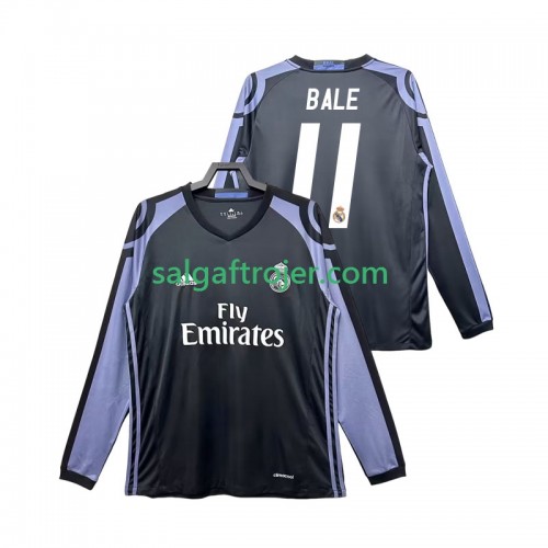 Real Madrid Bale 11 2016 2017 Fodboldtrøjer Retro 3. sæt Langærmet Real Madrid Bale 11 2016 2017 Fodboldtrøjer Retro 3. sæt Langærmet